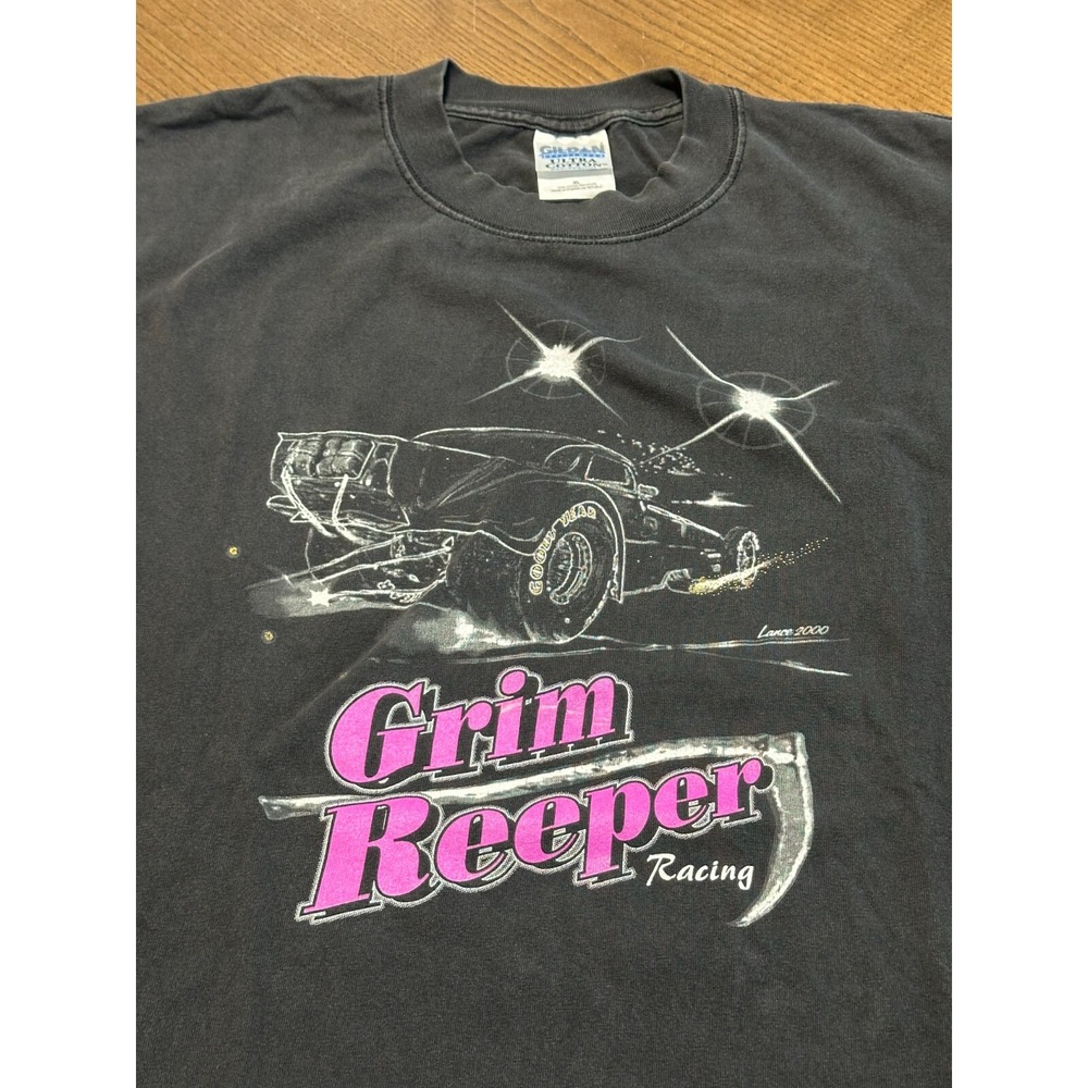 Slashed 2000 Grim Reaper Racing Camaro Lance Cars Shirt Size XL ***READ***